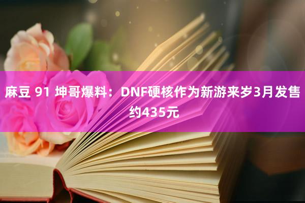 麻豆 91 坤哥爆料:DNF硬核作为新游来岁3月发售 约435元