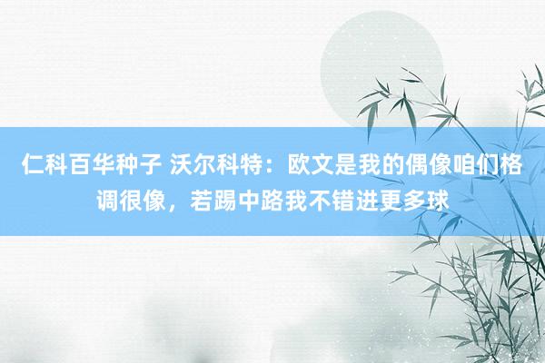 仁科百华种子 沃尔科特：欧文是我的偶像咱们格调很像，若踢中路我不错进更多球